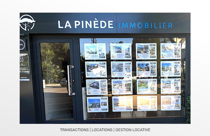 Photo de notre agence immobilière à Cagnes-sur-Mer